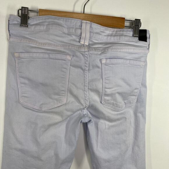 Vince Lilac Pale Purple Blue Ankle Cotton Blend Skinny Jeans Women's Size 28 - Picture 7 of 11